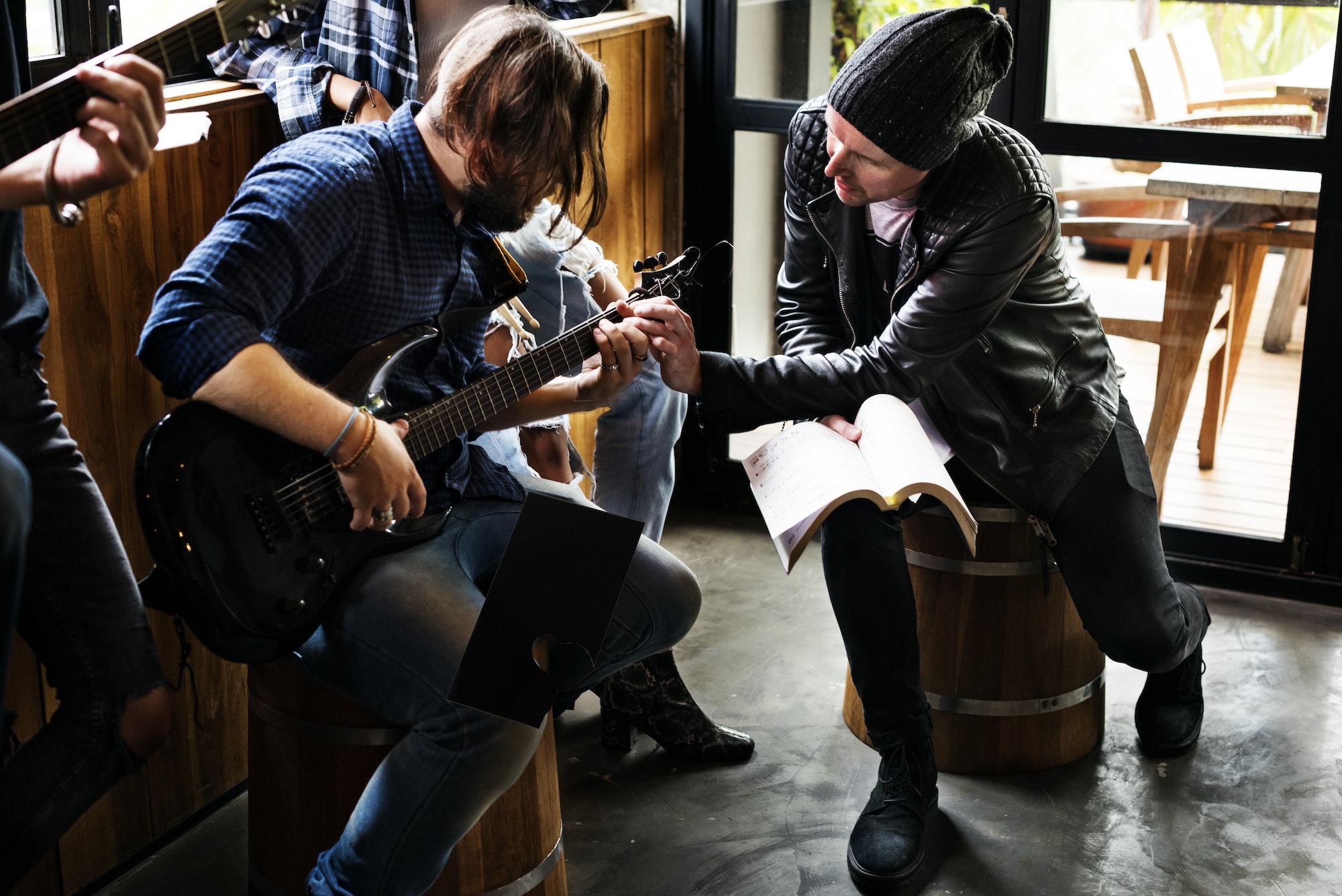 Music Band Rehearsal Friendship Together